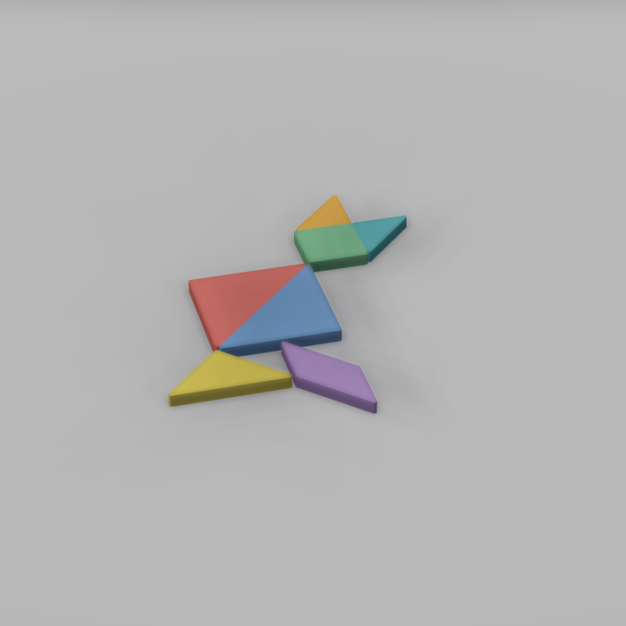 Tangram Desk Puzzle