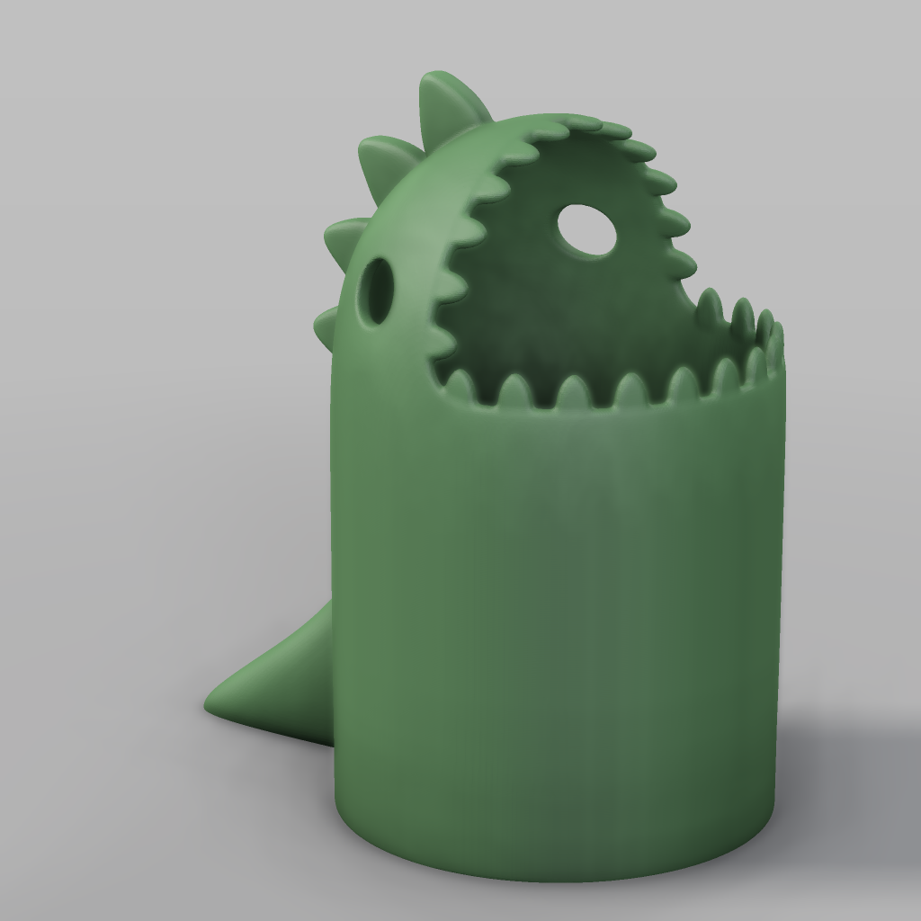 Dinosaur Trash Can