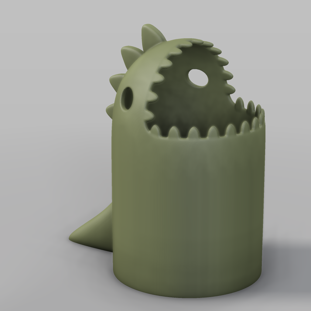 Dinosaur Trash Can