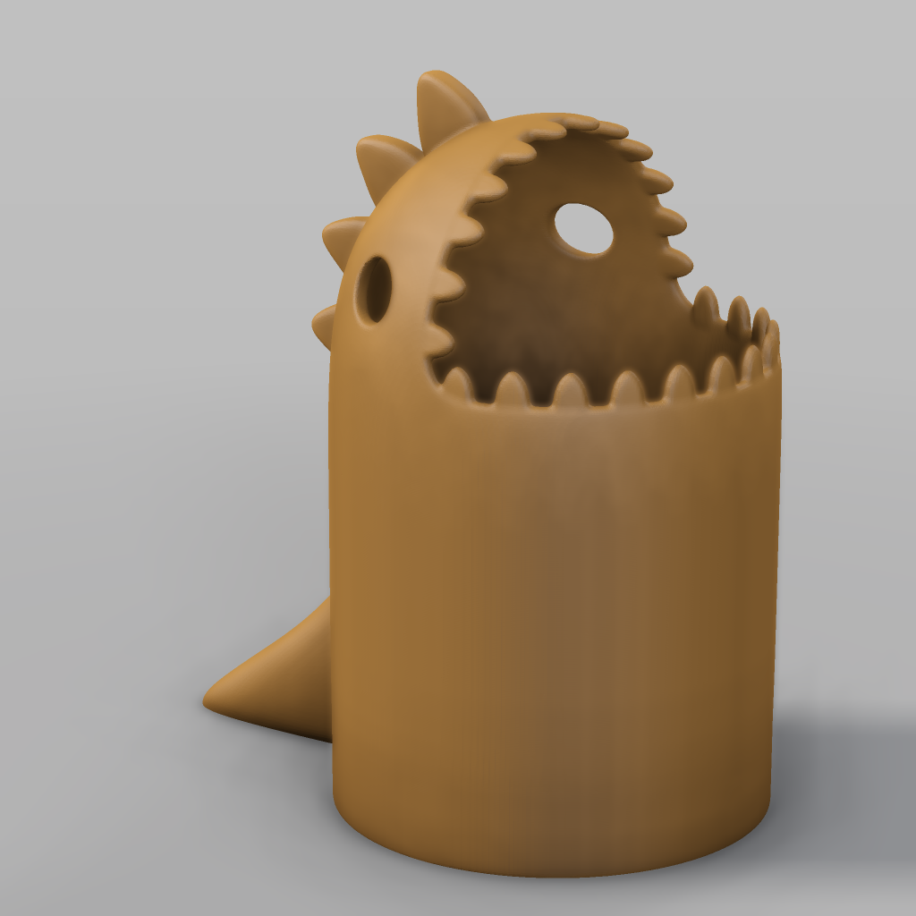 Dinosaur Trash Can
