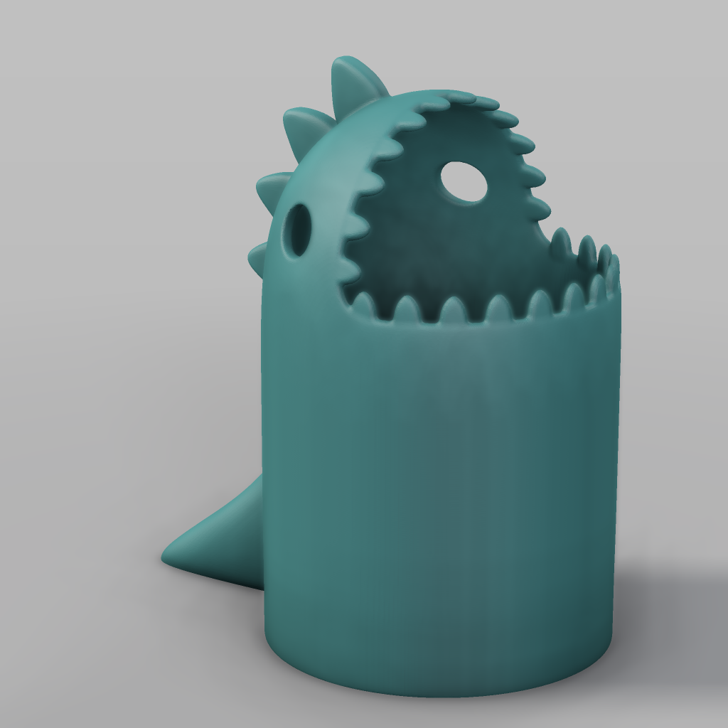 Dinosaur Trash Can