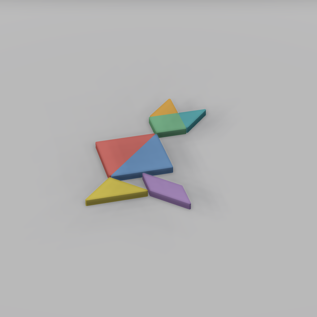 Tangram Desk Puzzle