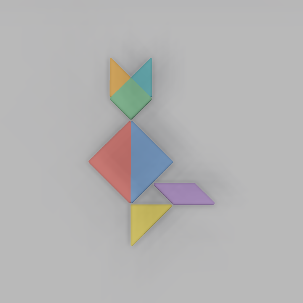 Tangram Desk Puzzle