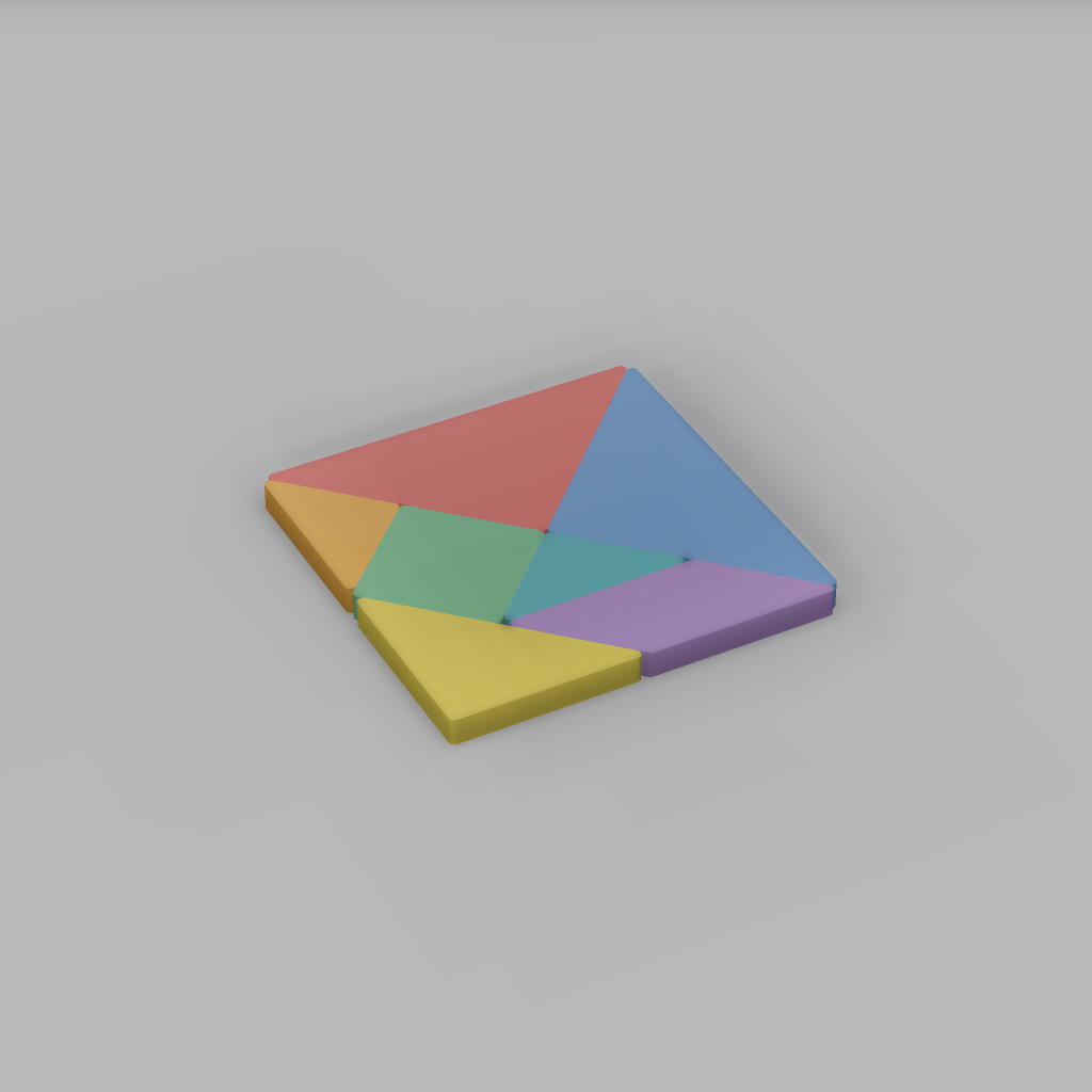 Tangram Desk Puzzle