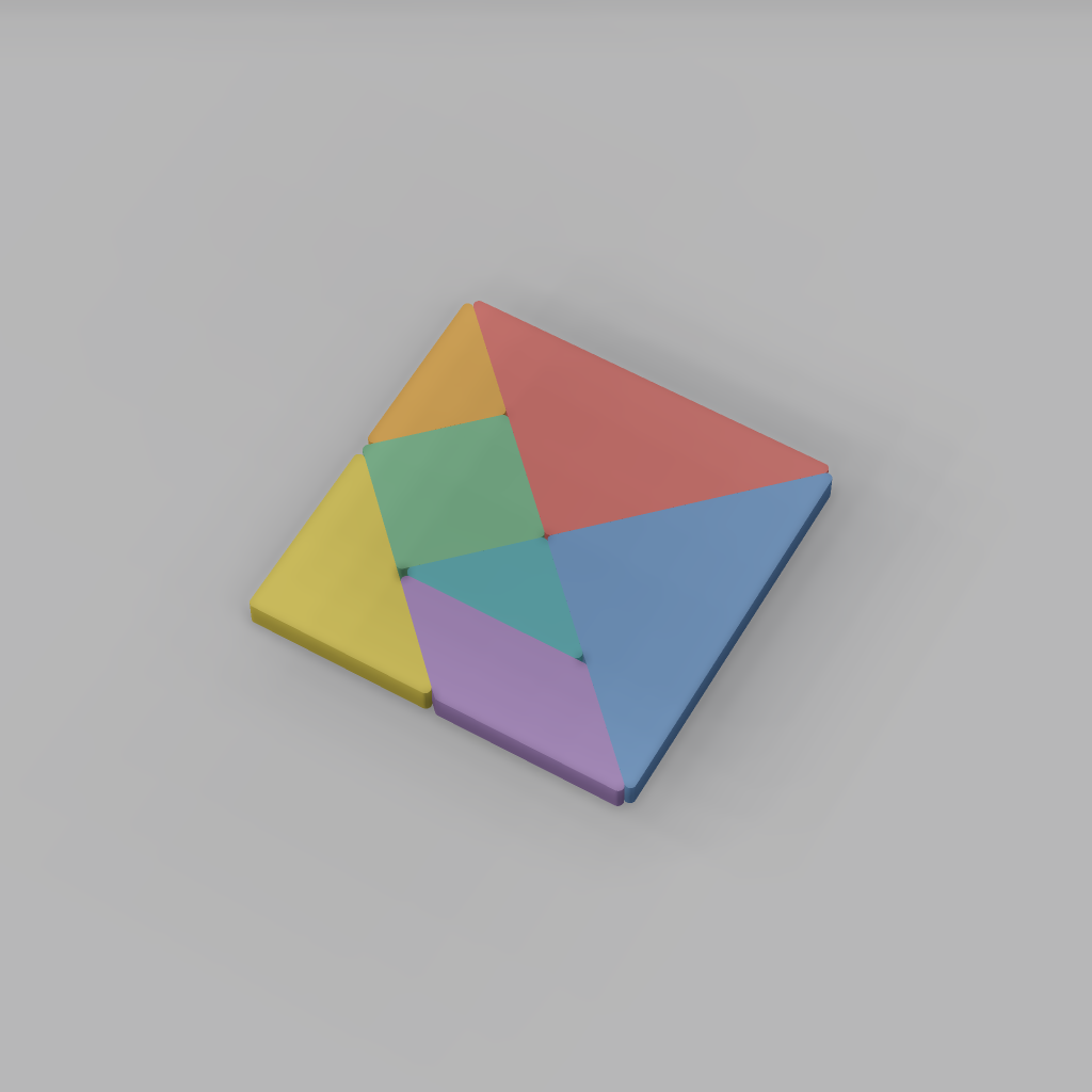 Tangram Desk Puzzle
